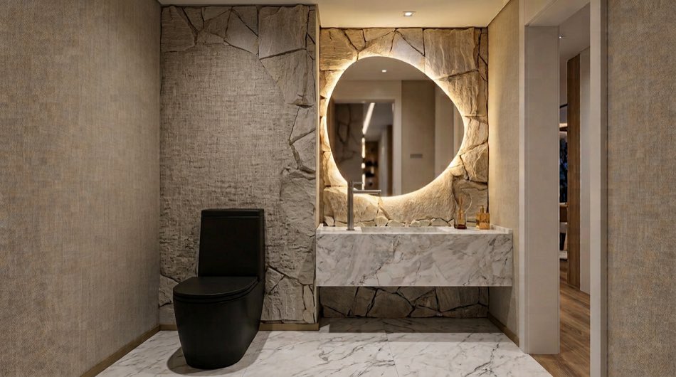 Sala de estar assinada pelo ateliê — projeto de interiores